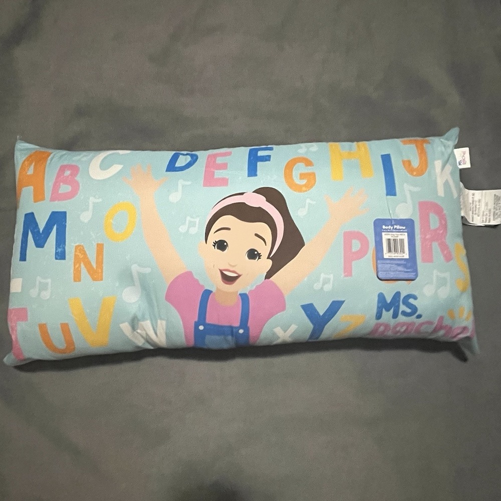 Nickelodeon Ms Rachel Kids Body Pillow‎ 17x34" NWT